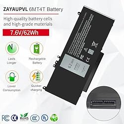 ZAYAUPVL Latitude E5570 Battery E5470 Battery 62Wh
