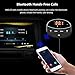 Bluetooth FM Transmitter, Elobeth Dual Port USB Car Charger, Detachable Magnetic Base, Car Kit Hands-Free AUX Cable Wireless Talking&Music Streaming Dongle, USB Car Bluetooth Receiver