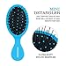 FIXBODY Mini Pocket Detangling Hair Brush, 3 Pack Soft Ball Tipped Nylon Pin Handheld Massage Paddle Hair Comb for Adults & Kids All Hair Types