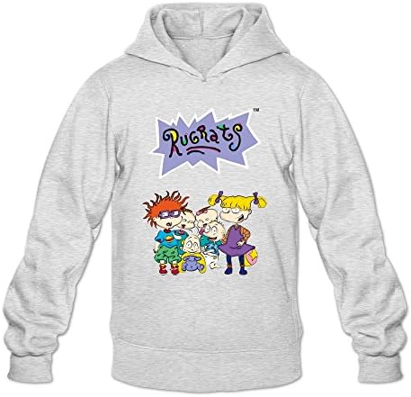 Male Logo Rugrats Customized Retro Size XL Color Ash Hoddie By Mjensen