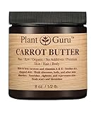 Carrot Butter 8 oz. 100% Pure Raw Fresh Natural Cold Pressed. Skin Body and Hair Moisturizer, DIY Creams, Balms, Lotions, Soaps.