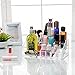Boxalls Rain Cosmetic Organizer for Vanity Cabinet to Hold Makeup, Beauty Products - Clear with 20 Compartments
