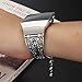 somoder For Fitbit Ionic Bands, Vintage Chain Jewelry Bracelet with Rhinestone Bling for Fitbit Ionic Smartwatch, Adjustable 5.7