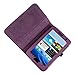 SODIAL(TM) Funda de Cuero con Soporte para Samsung Galaxy Tab 2 7.0-pulgadas P3100/ P3110/ P3113, Color Purpura