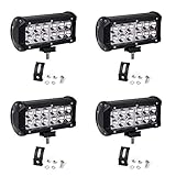 Led Light Bar,YITAMOTOR 4PCS 36W 7Inch Spot LED Work Light Pods Off Road Driving Light Fog Lights Waterproof Truck Tractor Car Boat Motorcycle 4WD ATV SUV, 2 Years Warranty