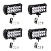 Led Light Bar,YITAMOTOR 4PCS 36W 7Inch Spot LED Work Light Pods Off Road Driving Light Fog Lights Waterproof Truck Tractor Car Boat Motorcycle 4WD ATV SUV, 2 Years Warranty primary