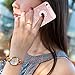 BENTOBEN iPhone SE Case, iPhone 5S Case, iPhone 5 Case, Studded Sparkly Rhinestone Laminate with Shiny Faux Leather Slim Bling Glitter Phone Protective iPhone 5 5S SE Case for Girls, Rose Gold