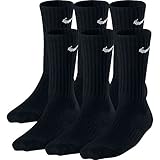 New Nike 6 Pack Boys' Band Cotton Crew Socks