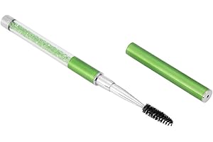 Rhinestone Eyelash Brush, Portable Reusable Mascara Wands Lash Brush Eyebrow Spoolie Brush Eyebrow Brush Lash Spoolies for Ey