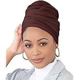 Head Wraps for Black Women Breathable Headwraps Scarf Long Hair Wraps Soft Wide Headbands Headscarves for Locs