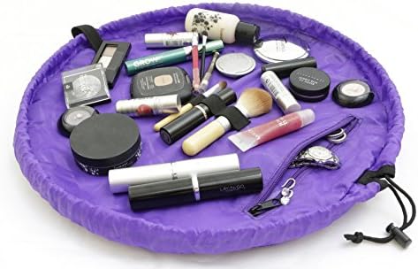 Lay-n-Go Drawstring Makeup Bag – Purple, 20 inch - Travel Cosmetic Bag and Jewelry, Electronics, Toiletry Bag – Perfect Holiday Gift 3 Lay-n-Go Drawstring Makeup Bag – Purple, 20 inch - Travel Cosmetic Bag and Jewelry, Electronics, Toiletry Bag – Perfect Holiday Gift