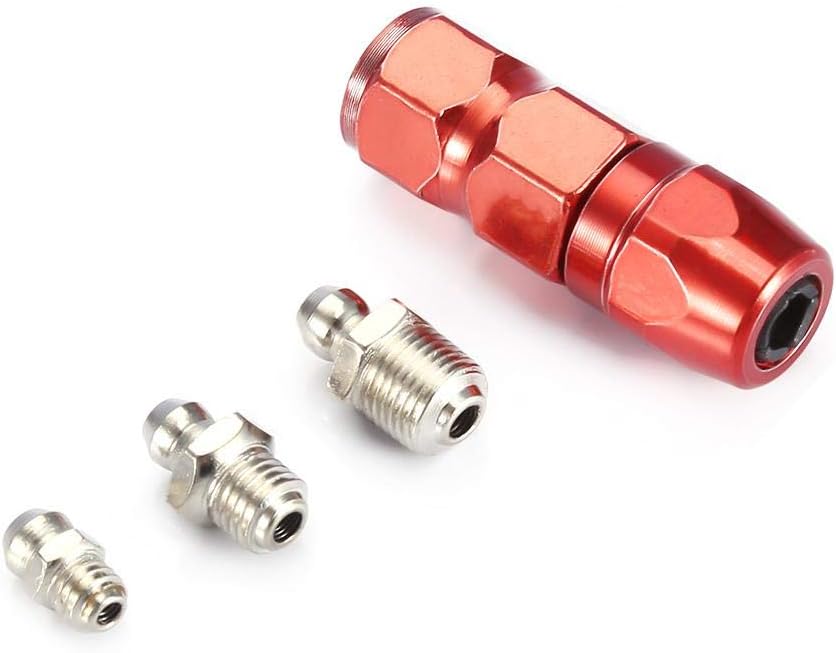 60pcs Grease Fitting Pack Metal Nipple Mechanical Lubrication Part with Plastic Box +Grease Gun Flat Mouth - Image 4