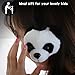 Dylan Volume Limiting Wired Headphone for Children Over-Ear Retractable Cord Animal Panda -White