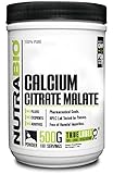 NutraBio Calcium Citrate Malate Powder - 500 Grams (Albion Minerals)