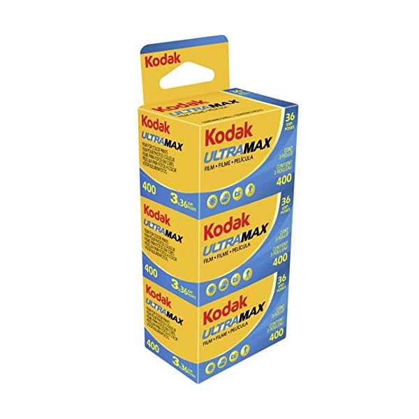 Kodak KOD103202 Negativfilm, 35 mm, Ultra Max gc 400-36 Tripack, Mehrfarbig