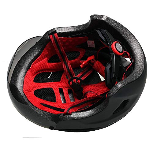 Men's and Women's Bike Helmets，MTB,Bicycle, Cycling Helmets cpsc Certified, Movable Lens can be resized (All Black) - Thumbnail 5
