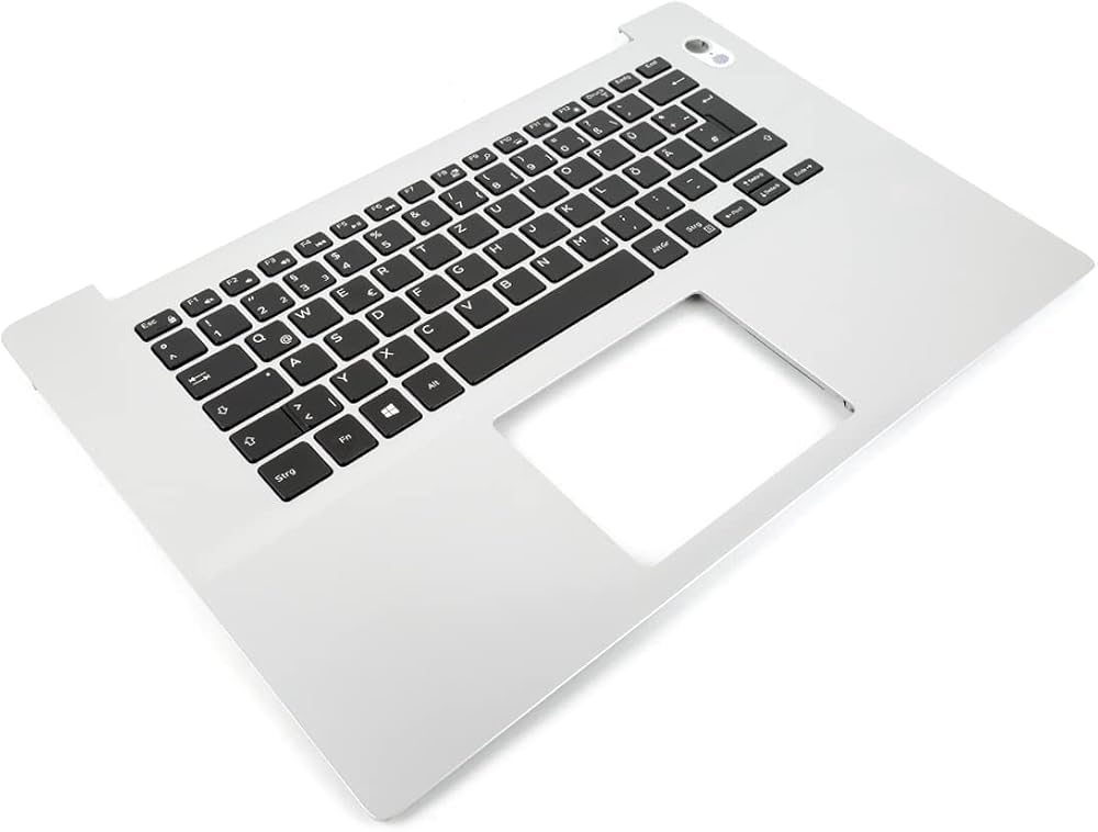 Dell Inspiron 5580 5585 Silver Palmrest GERMAN Keyboard Backlit 0K8HH4 0JWPXC