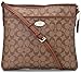 Coach Women's Signature File Messenger Cross-Body Bag, Khaki Saddle, One Size