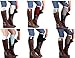 Laimeng, Women Stretch Lace Cuffs Leg Boot Socks
