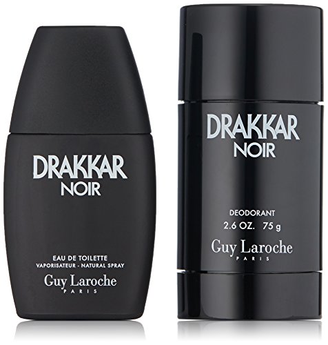 Guy Laroche Drakkar Noir Eau de Toilette Spray 1.0 Fl Oz and Deodorant Stick Gift Set