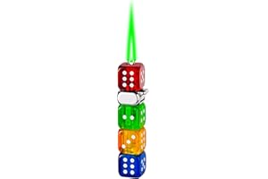 Jet Torch Butane Lighter,Green Flame Ace Card Lighter Windproof Refillable Playing Cards Cool Design, Exquisite Packaging for