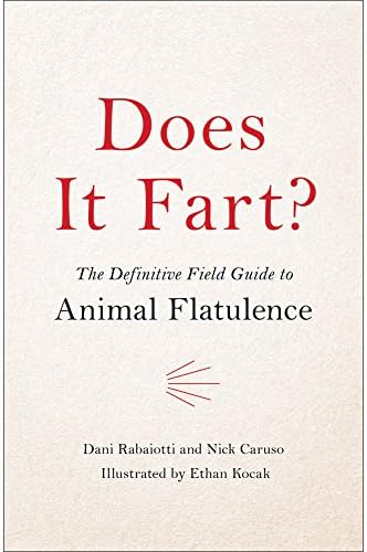 Does It Fart Book - Hardcover 133 Pages - Flatulence Details Info &amp; Facts