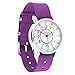 EasyRead Time Teacher Children’s Watch, ‘Minutes Past’ and ‘Minutes To’, Rainbow Colors / Purple Strap