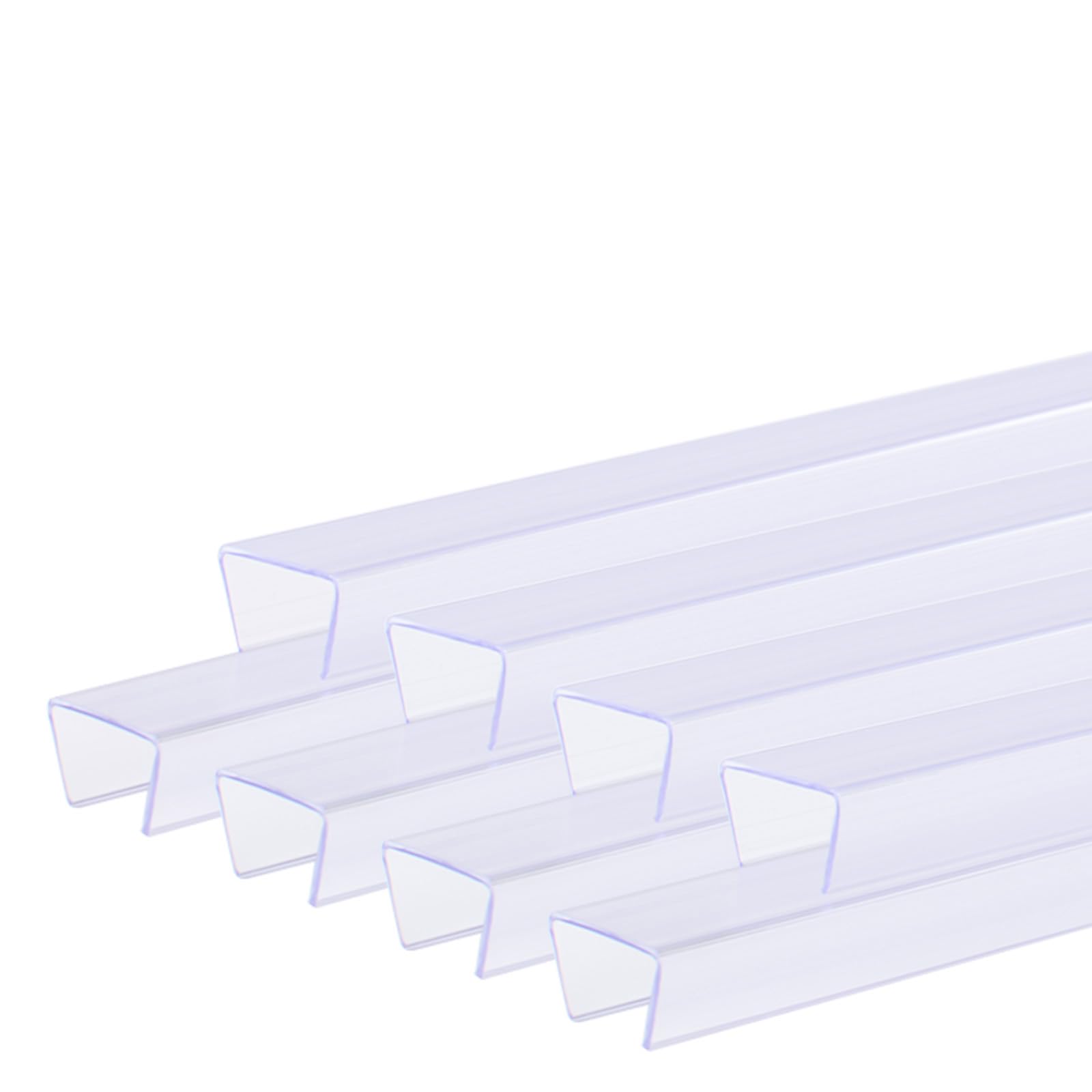 Photo 1 of INCREWAY Slip On Cabinet Door Protector, 8PCS Clear Plastic Edge Guard for Protecting Kitchen Cabinet Stool Foot Rails Chair Rung from Chipping