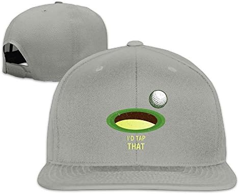 Xiongwei Unisex Parody Athletic Fit I'd Tap That Golf Snapback Hats Hip Hop Baseball Cap Adjustable Flat Hat
