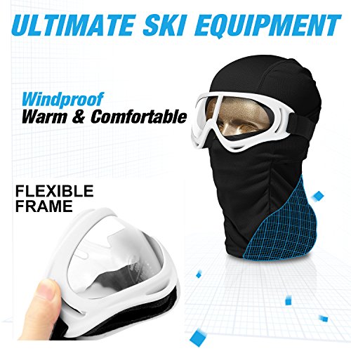 Balaclava & Ski Goggles Sets, Ultralight Balaclava Face Mask Windproof