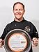 The Hungry Cuban Carbon Steel Paella Pan with Red Handle, 15-Inch-by-38-cm