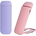 HEMONNKAM 2 Pack Rechargeable Reading Light, Clip On Book Light, Purple+Pink