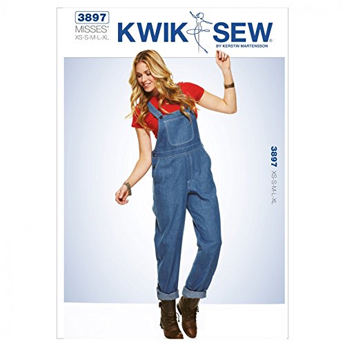 Kwik Sew Ladies Sewing Pattern 3897 Dungarees Overalls
