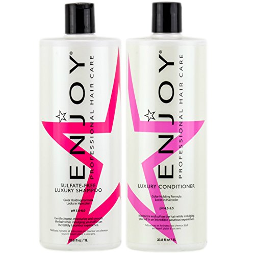 Enjoy Hair Care 33.8 Ounce Luxury Duo Shampoo and Conditioner Duo