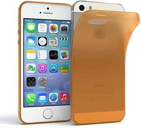 iPhone SE Case, iPhone 5 Case - EAZY CASE Premium Protective Covers for Apple iPhone 5S / 5 / SE (MATT SERIES) - Cell Phone Case in Matt Orange