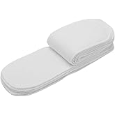 10PCS Reusable Nappy Liners Washable Layers Soft Incontinence Cloth Diaper Insert Liner Nappy Pad Baby Cotton Fiber Inserts for Cloth Diapers(Insert 6 Layers)