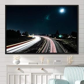 signwin Framed Canvas Wall Art Light Exposure Colorful...