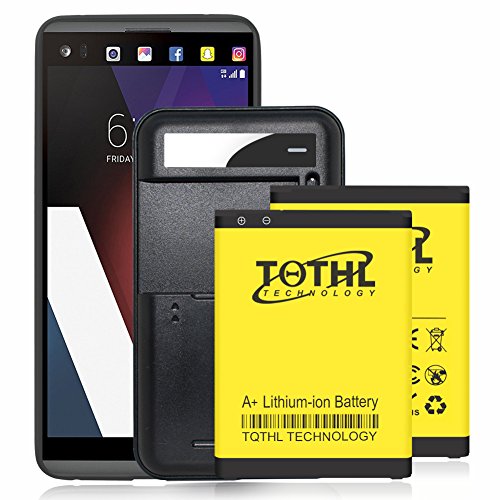 LG V20 Battery: TQTHL LG V20 Battery kit [2 Batteries + Charger] 2 X 3300 mAh Spare Replacement Li-ion Battery with Portable USB Travel Wall Charger [18-Month Warranty]