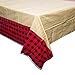 Unique Plaid Lumberjack Rectangular Plastic Table Cover, 54