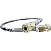 20in Paintball Airsoft PCP Fill Hose,Paintball Filling Equipment Whip Hose with Double 8mm Male Connector