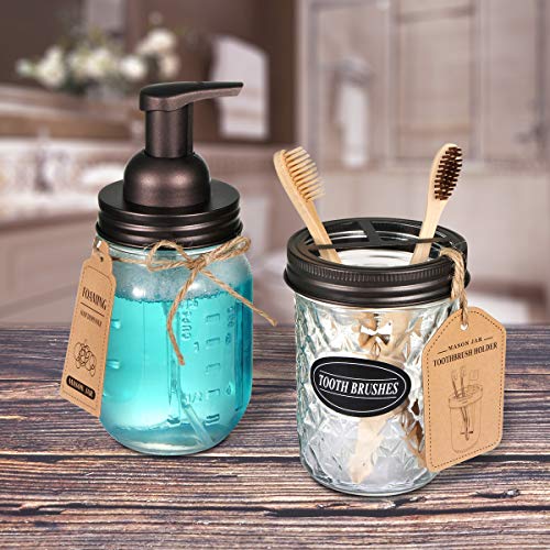 Mason Jar Foaming Soap Dispenser Lids Bronze Rustproof Stainless