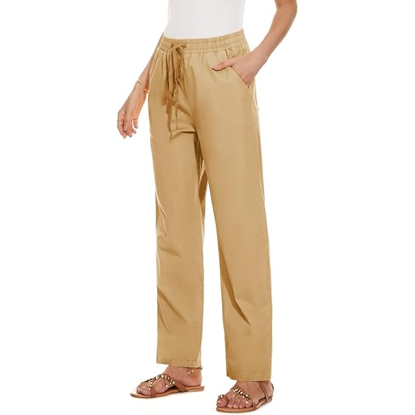 パンツ High Waisted Drawstring Trousers Split Yarn High Waisted Drawstring Trousers - black- – OBLIGE