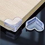 GUGER 12PCS Love Shape Edge Corner Guards Clear Soft Collision Baby Safety Corner Angle Corner Protector Cushions