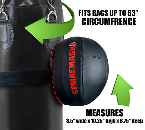 Portable Punching Bag Trainer - Heavy Duty Punch Simulator for Boxing, MMA, Muay Thai, Jiu Jitsu, Combat Sports, Anti Stress Session, Fitness Training for Kicks, Jabs, Punches and Hits- strikeMMAsk