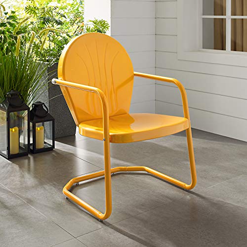 Crosley Furniture CO1001ATG Griffith Retro Metal Outdoor Chair