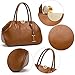 BOSTANTEN Women Leather Shoulder Bucket Handbag Tote Top-handle Purse (brownr)