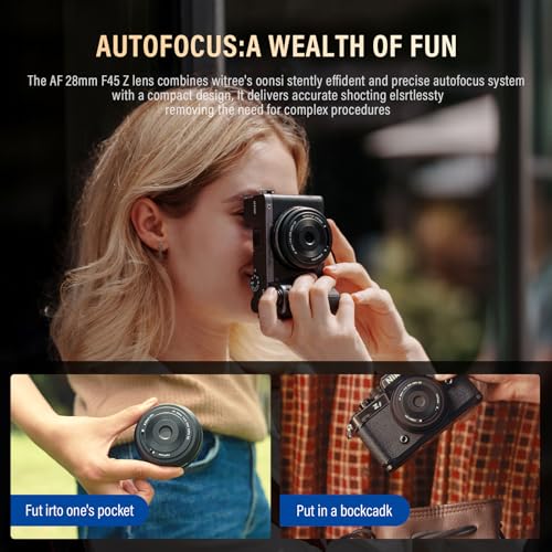 VILTROX 28mm F4.5 Full-Frame STM Autofocus Lenses for Nikon Z Mount Camera Lenses Compatible Lenses for Nikon Z9 Z8 Z7 Z6 Z5 Z50 Z30 ZFC