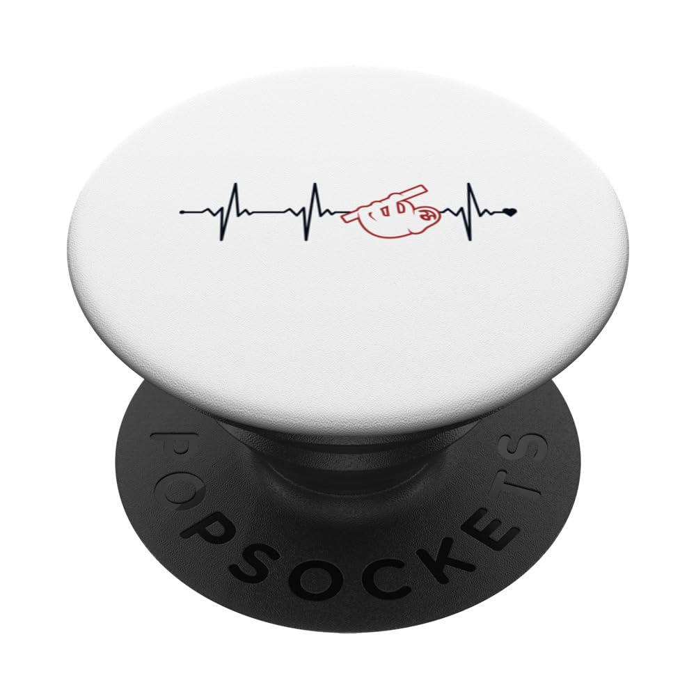 Sloths Heartbeat Brown-Throated Pilosa Folivora Lover Sloth PopSockets Swappable PopGrip