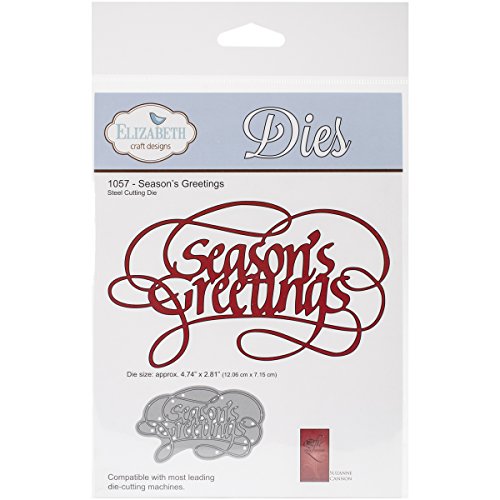 Elizabeth Craft Designs 1057 Thin Metal Die Season's Greetings, 4.74 Elizabeth Craft Designs 1057 Thin Metal Die Season's Greetings, 4.74