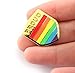 Pride Pin LGBTQ Badge Flag Gold Plated Enamel Pin PROUD Gay Community